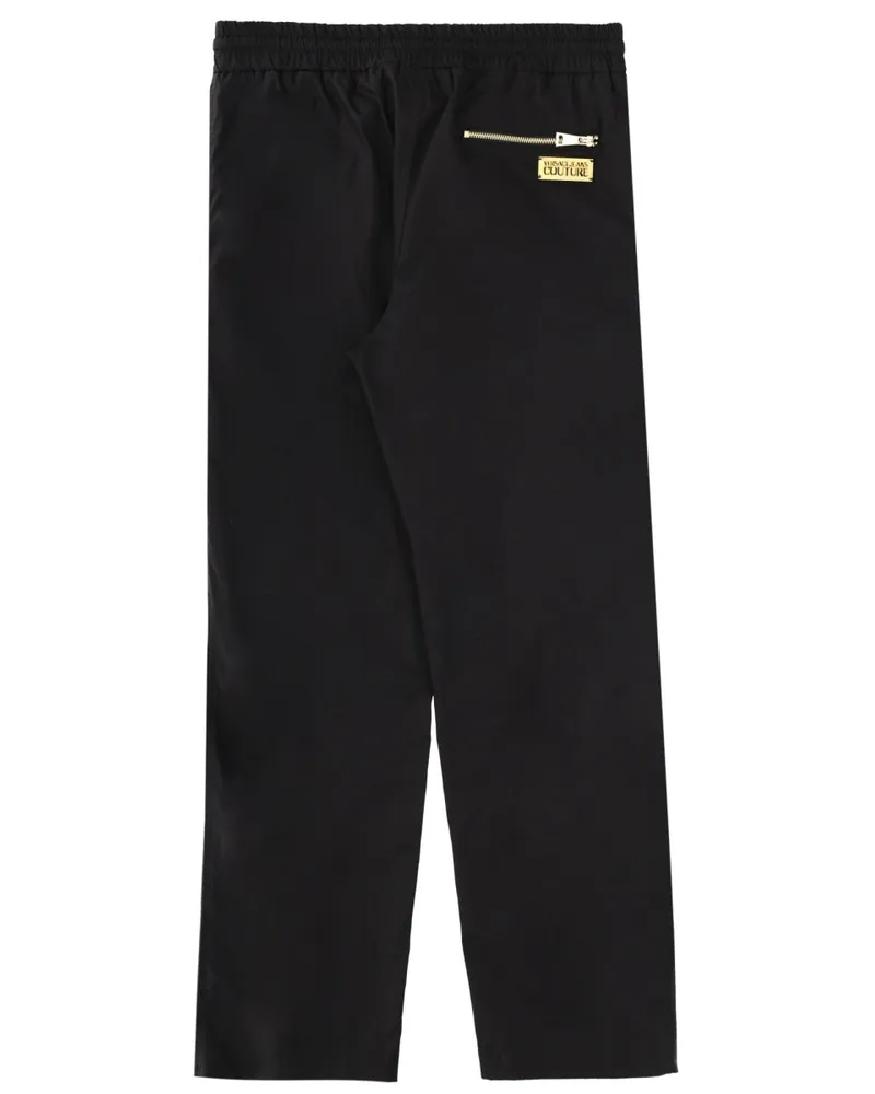 Versace Jeans Cotton Regular Fit Joggers — Black Black