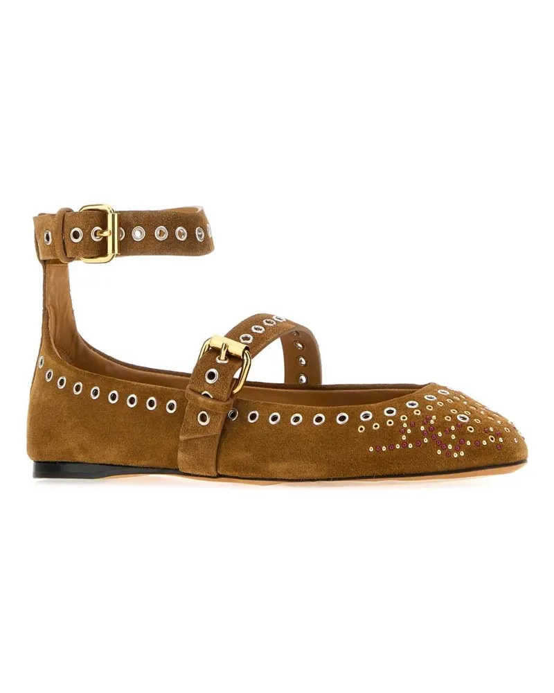 Isabel Marant Yzla Ballerinas — Cognac Cognac