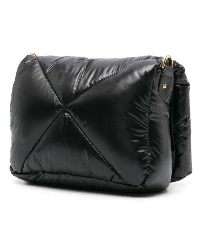 Moncler Women's Puf Twist-Lock Mini Crossbody Bag Black > Shoulder Black