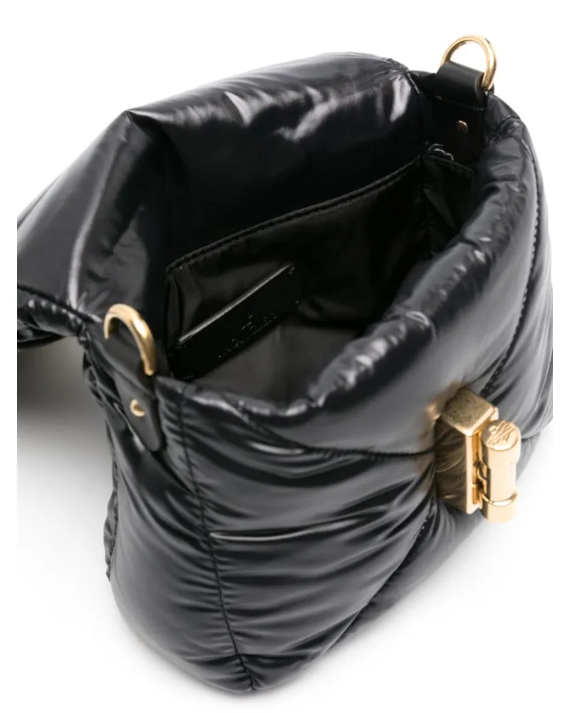 Moncler Women's Puf Twist-Lock Mini Crossbody Bag Black > Shoulder Black