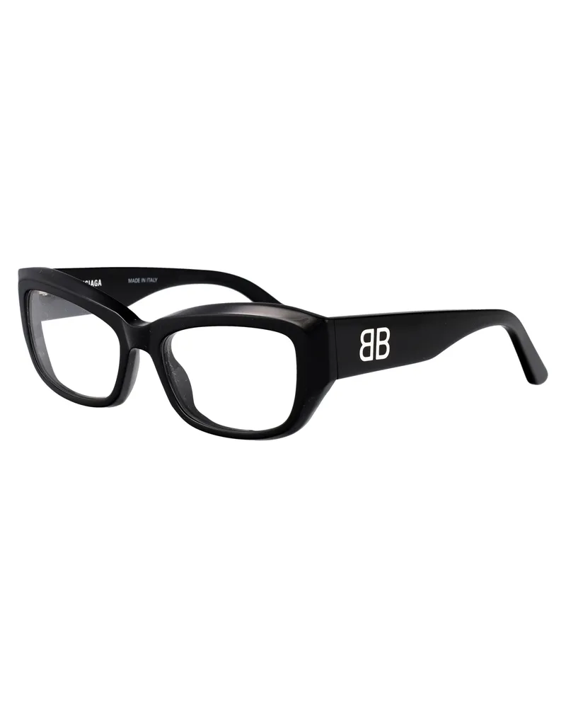 Balenciaga Women's Sunglasses Black-Black-Transparent Acetate Glasses & Frames Black/black/transparent Black