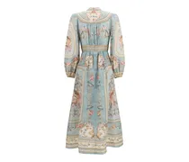 Women's Multicolor Linen Casual Dress