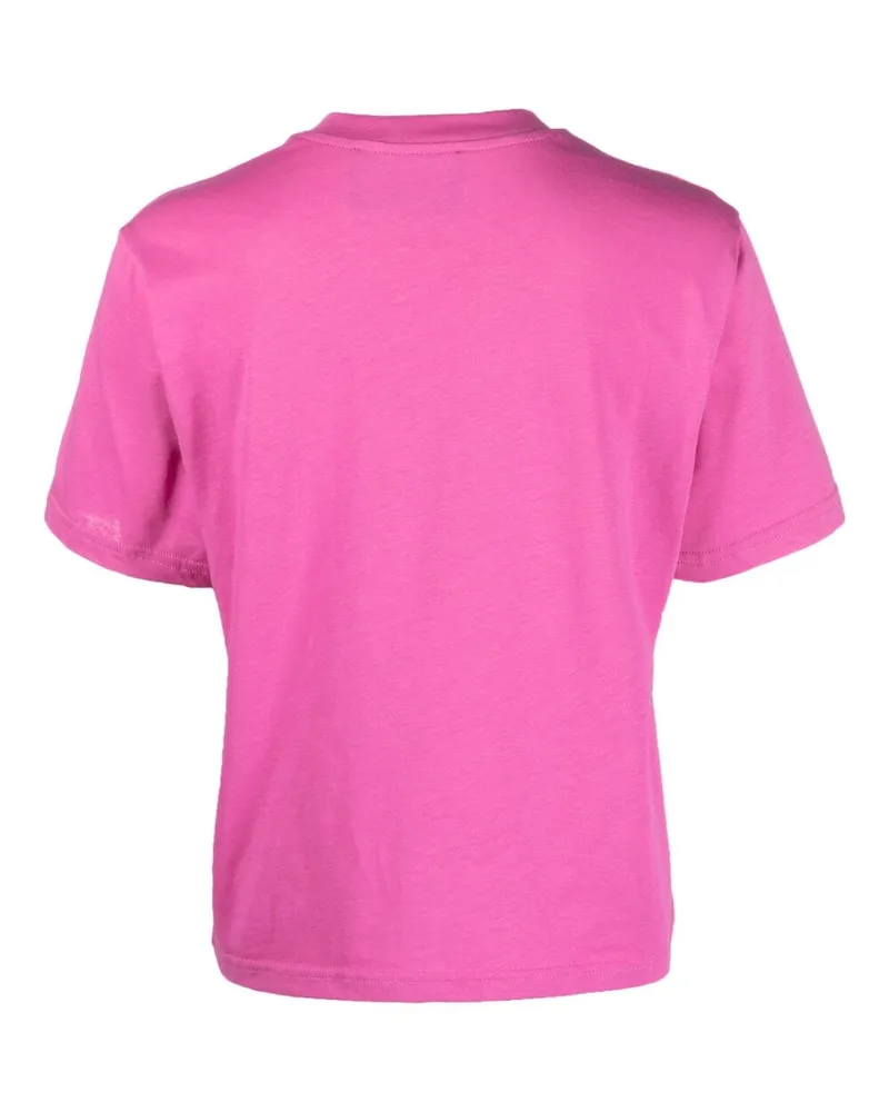 Peuterey Logo Graffiti-Print T-Shirt — Pink Pink