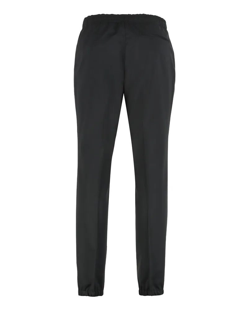 Ermenegildo Zegna Men's Trousers Wool-Blend Black Black