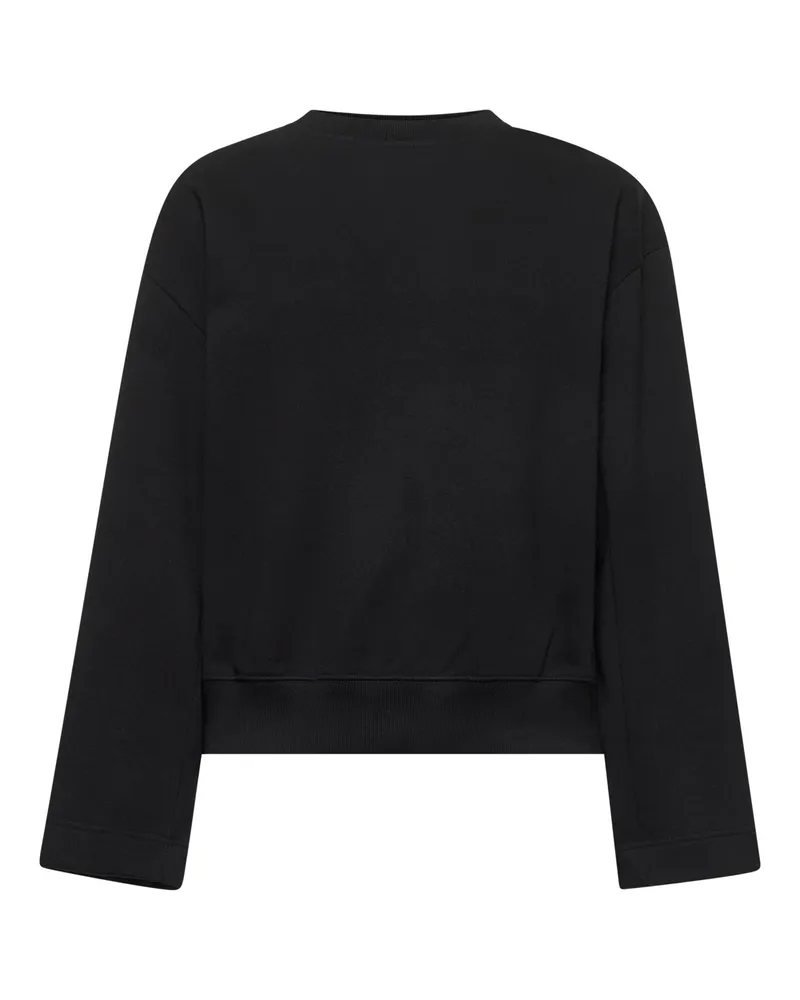 Dries van Noten Snap-Buttoned Sleeves Sweatshirt — Black Black