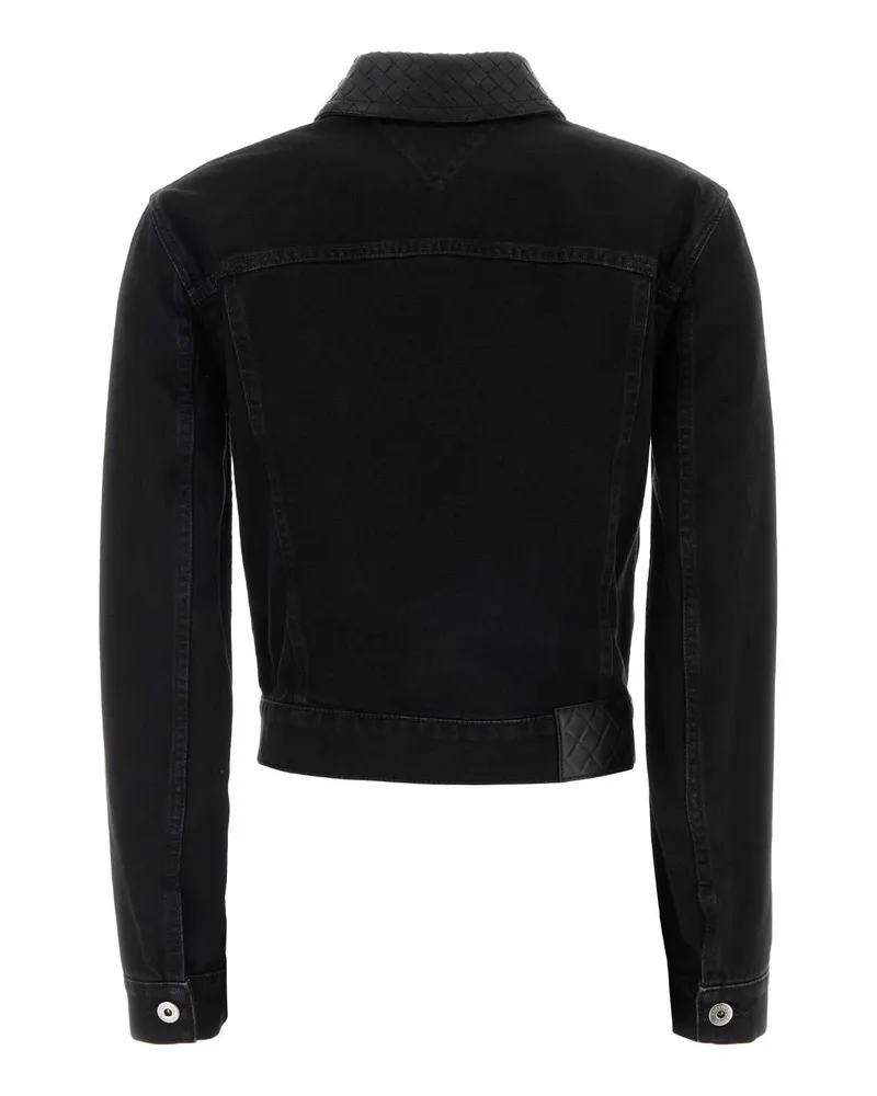 Bottega Veneta Black Exterior: Cotton Giubbini Jacket Black
