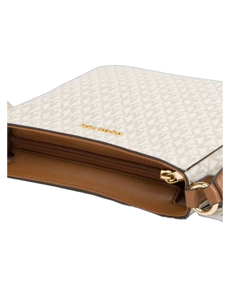 Michael Kors Women's Crossbody Bag Vanilla 89.coated Canvas Polyester Crossbody-bags Beige