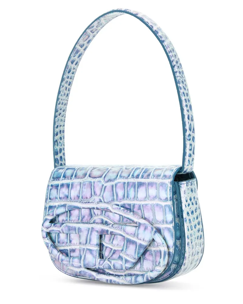 Diesel Women's Multicolor Leather 1dr Shoulder Bag Ha827 Borse A Mano Blue