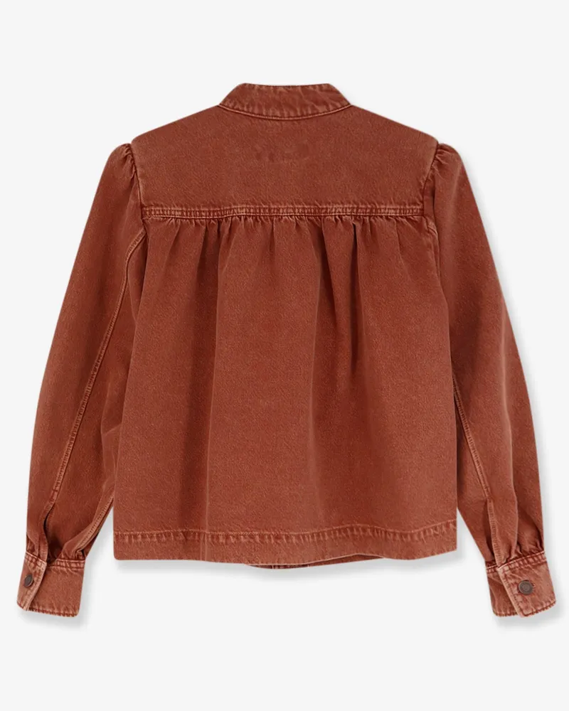 Chloé Women's Denim Jacket Orange Cotton Orange