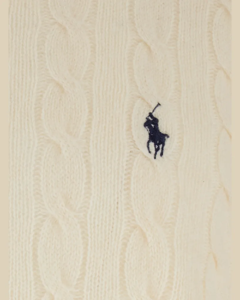 Ralph Lauren Wool-Cashmere Crewneck Sweater — White White