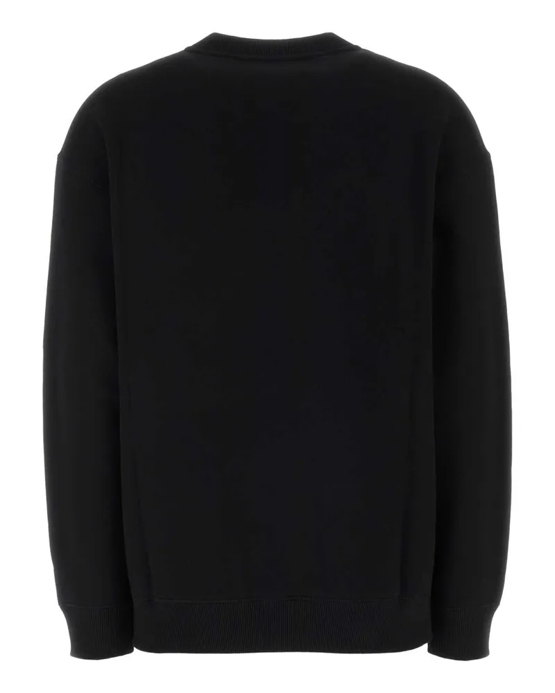 Jil Sander 001 Exterior: Cotton Felpe Sweater Black
