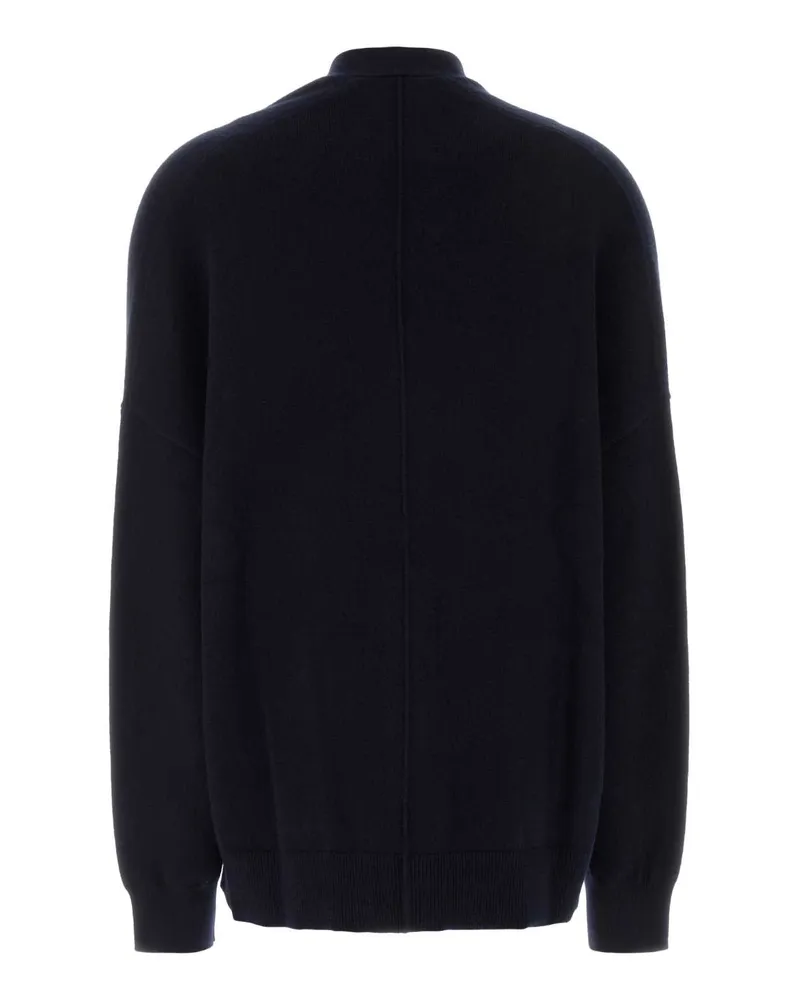 extreme cashmere Women's Navy Blue Stretch Cashmere Blend Nâ°24 Oversize Cardigan Maglieria Sweater Navy