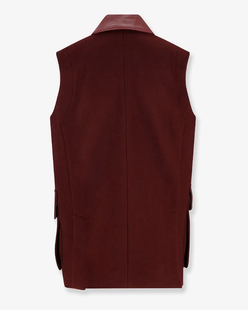 Max Mara Women's Wool, Alpaca And Cashmere Sleeveless Coat Red Red