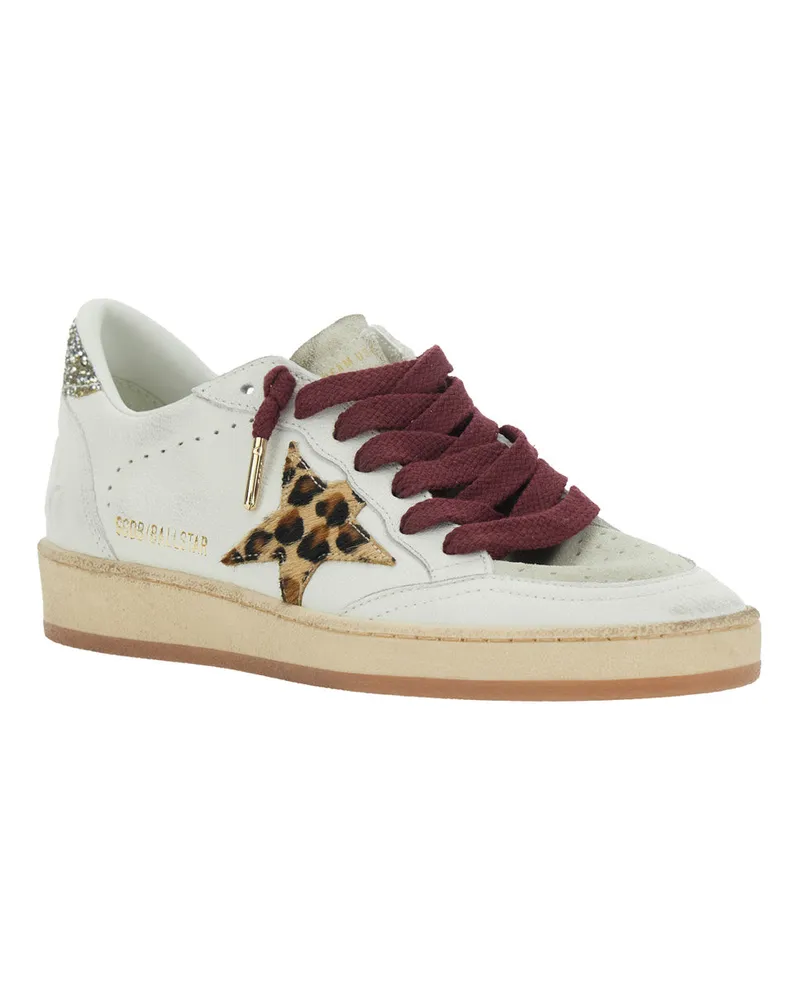 Golden Goose Women's Sneakers Ballstar White Leather Trainers White