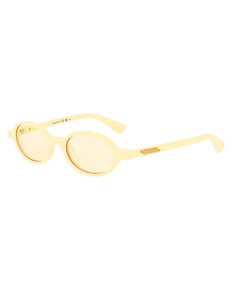 Bottega Veneta BV1388S Acetate Frame Sunglasses — Beige Beige