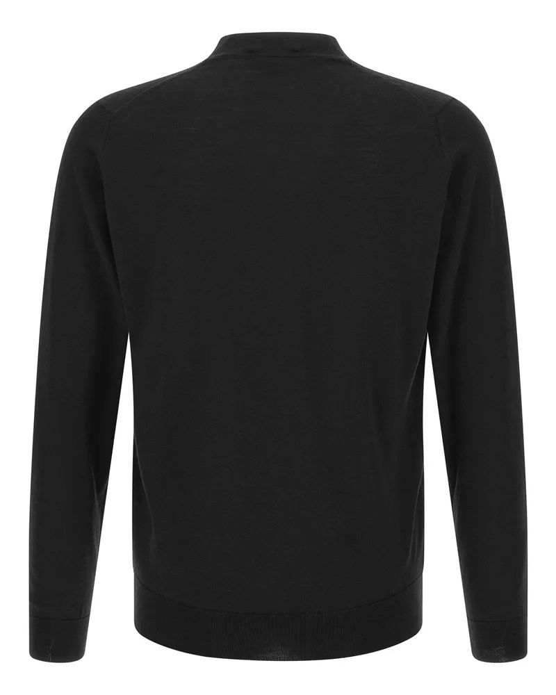 John Smedley Bradrick Cardigan — Black Black