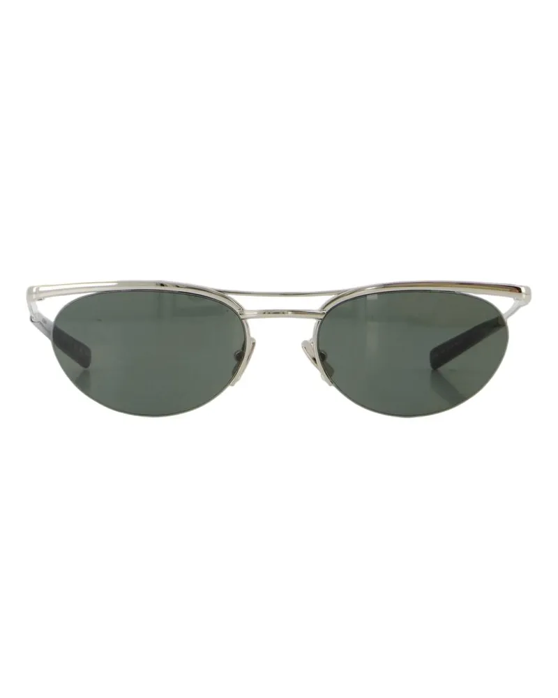 Saint Laurent Unisex Sl 862 Sunglasses -  Metal Silver Accessories Silver