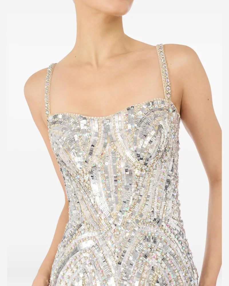 Jenny Packham Women's Dress Rebecca Silver Nylon Silver