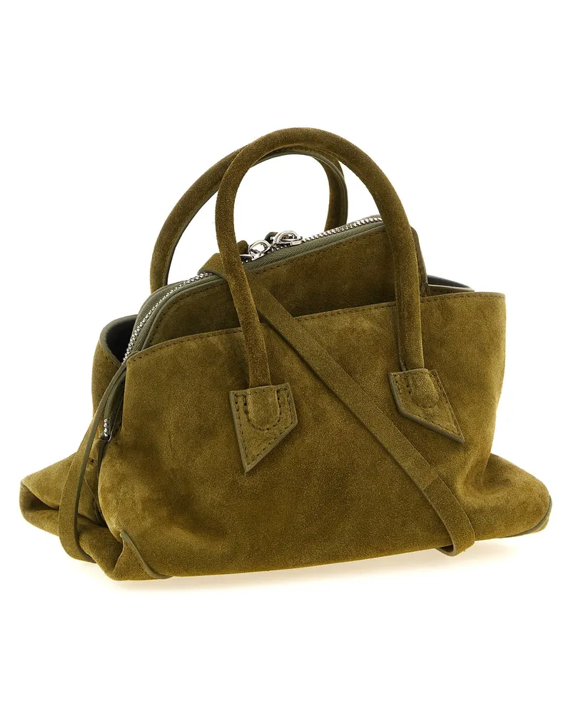 ATTICO Women's Bicolor Bovine Leather Handbag Bag Green