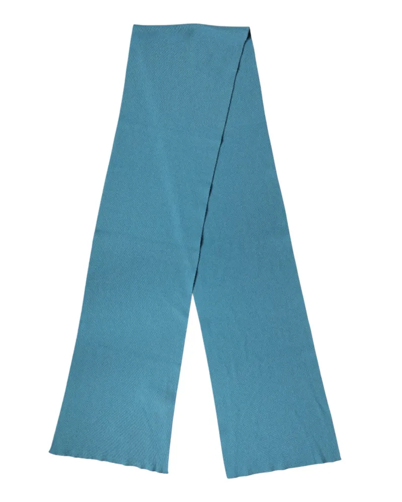 Dolce & Gabbana Men's Cashmere Knit Neck Wrap Scarf Blue Blue