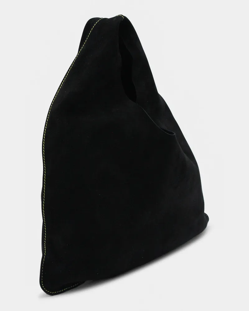 The Row Women's Leather Hobo Black Black