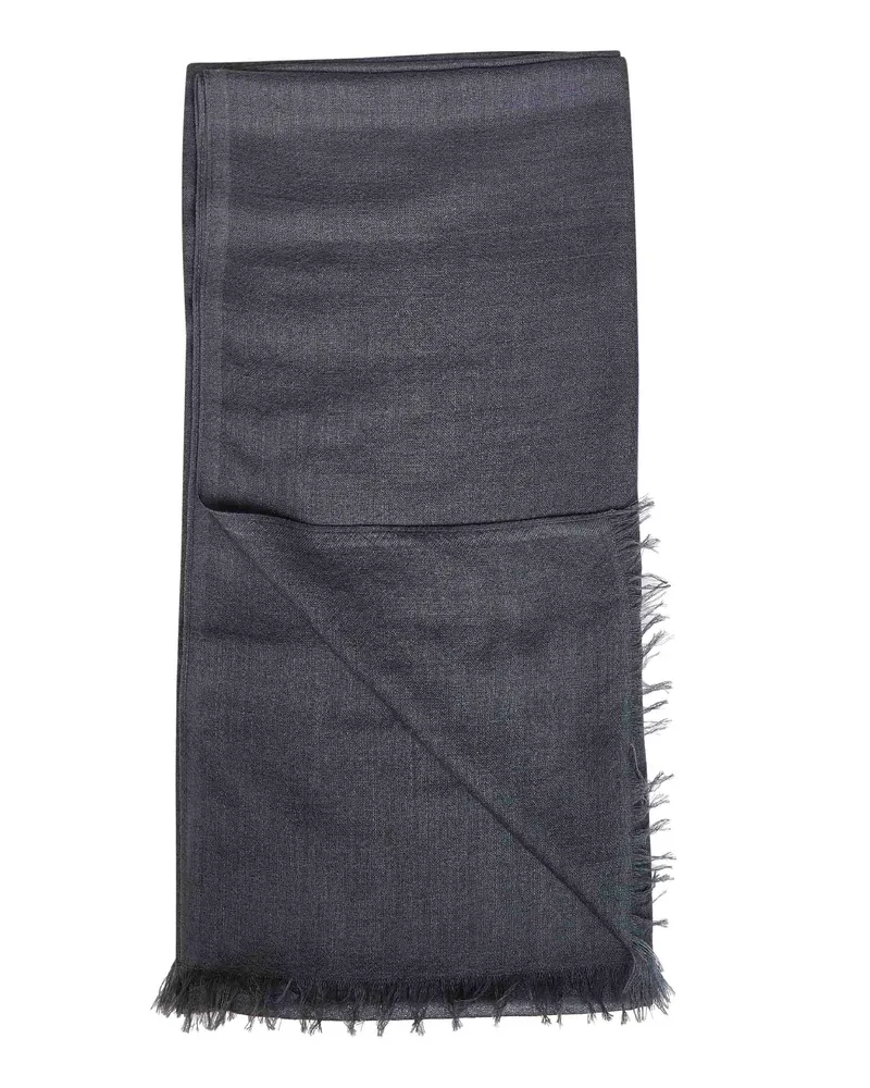 Brunello Cucinelli Women's Scarf Lead Grey Cashmere And Silk Scarfs Gray