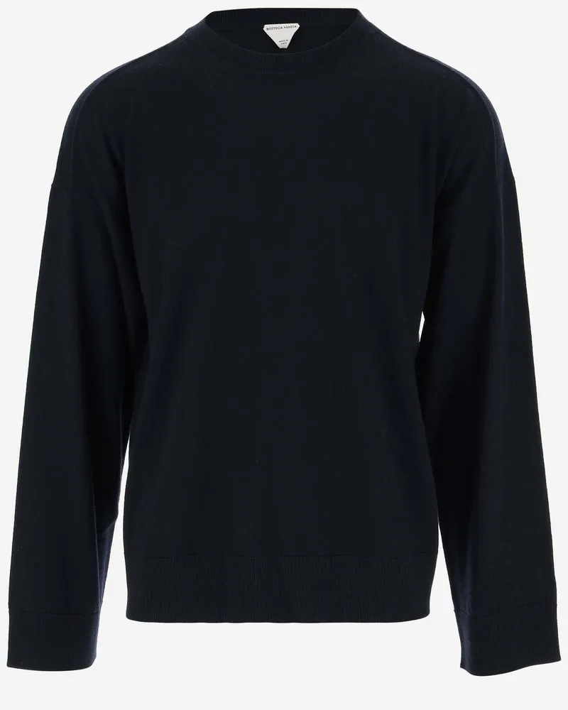 Bottega Veneta Men's Wool Pullover Navy Sweater Navy