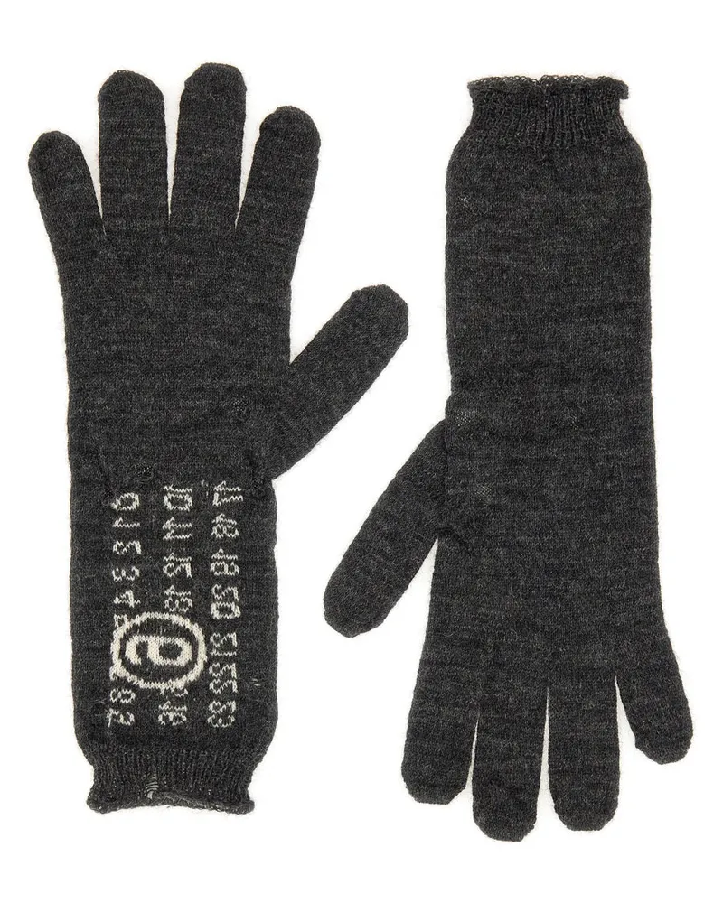 Maison Margiela Virgin Wool Gloves — Gray Gray