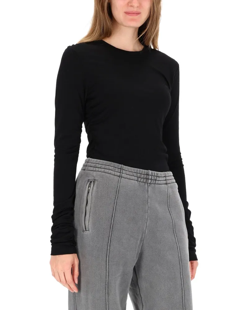 Our Legacy Wool Blend Long Sleeve T-Shirt — Black Black