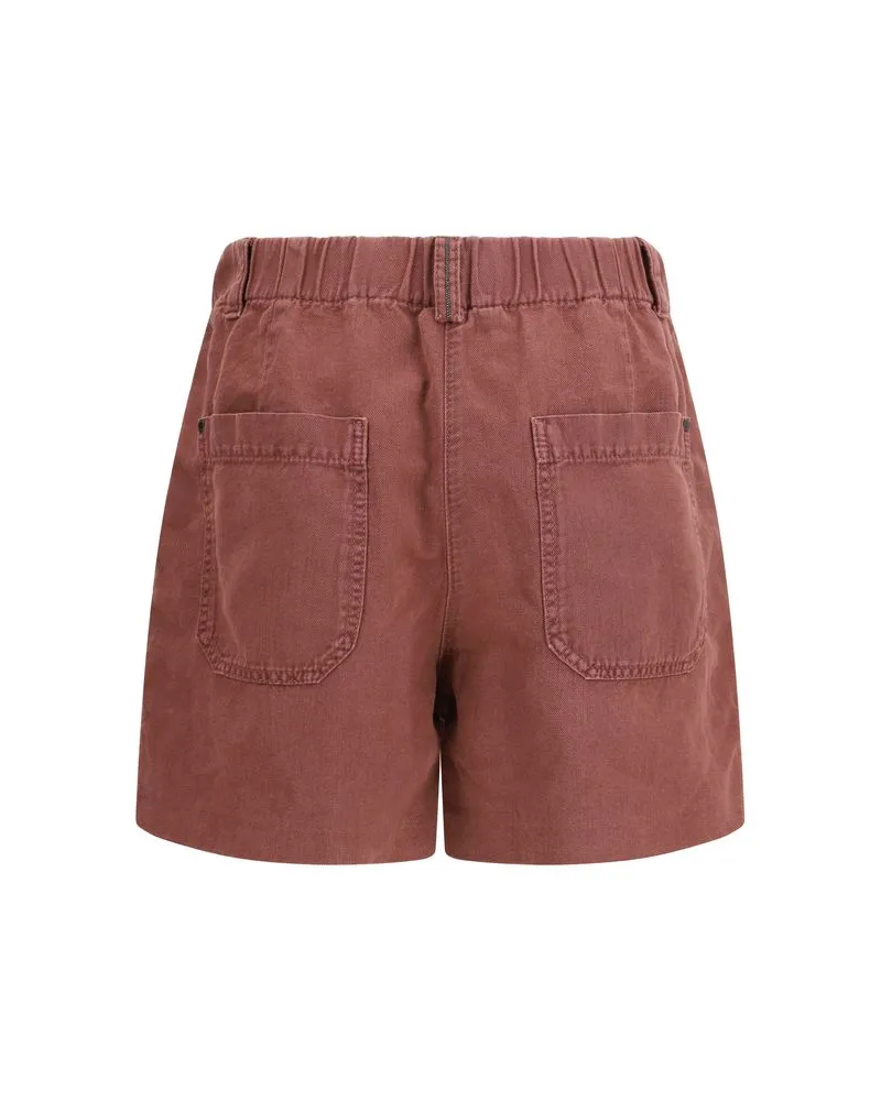 Brunello Cucinelli Women's Brown Cotton Bermuda Shorts Brown