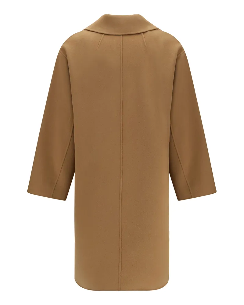 Max Mara Women's Coat Magnolia Virgin Wool Camel 