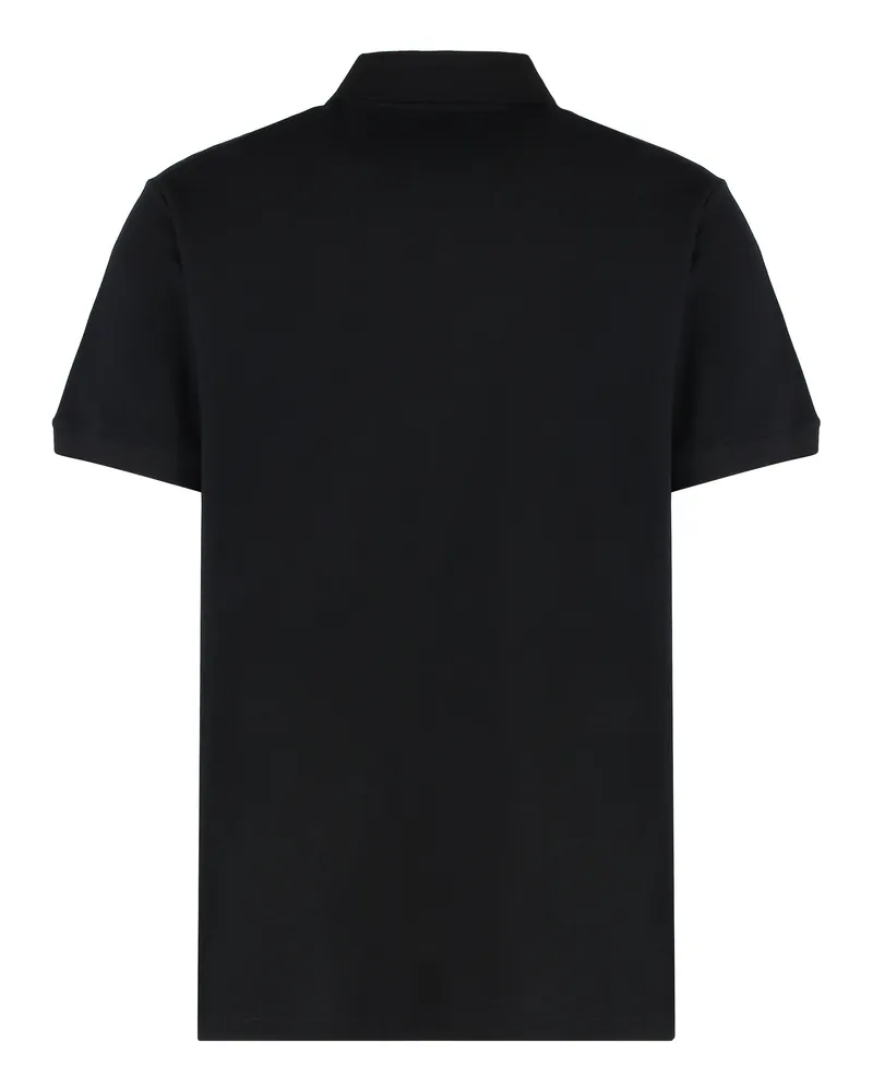 McQ Men's Polo Shirt Cotton-Piqué Black T-shirts And Polos Black
