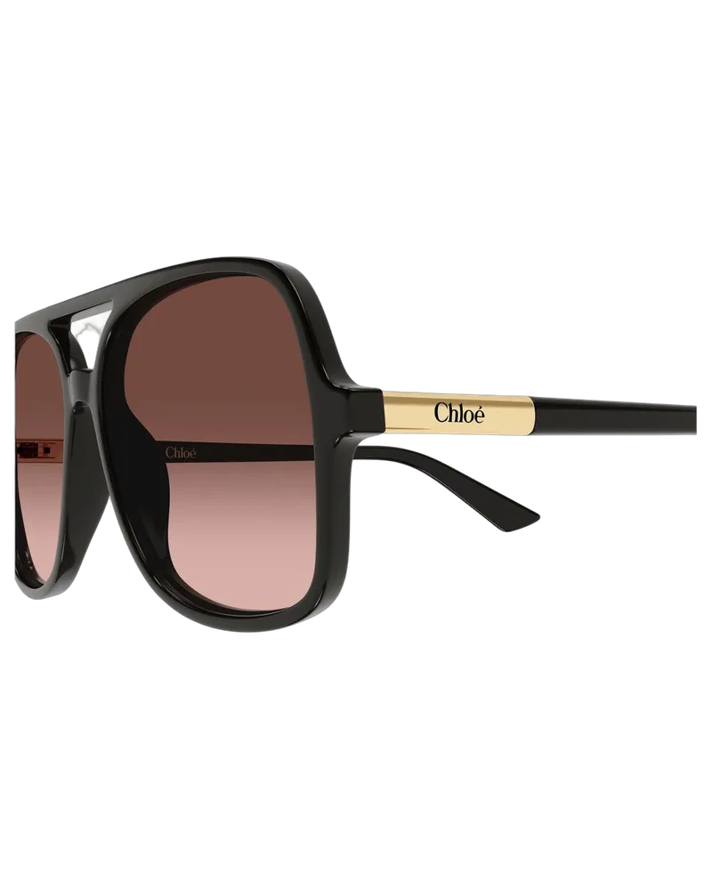 Chloé Women's Sunglasses Black-Copper Recycled Acetate Black