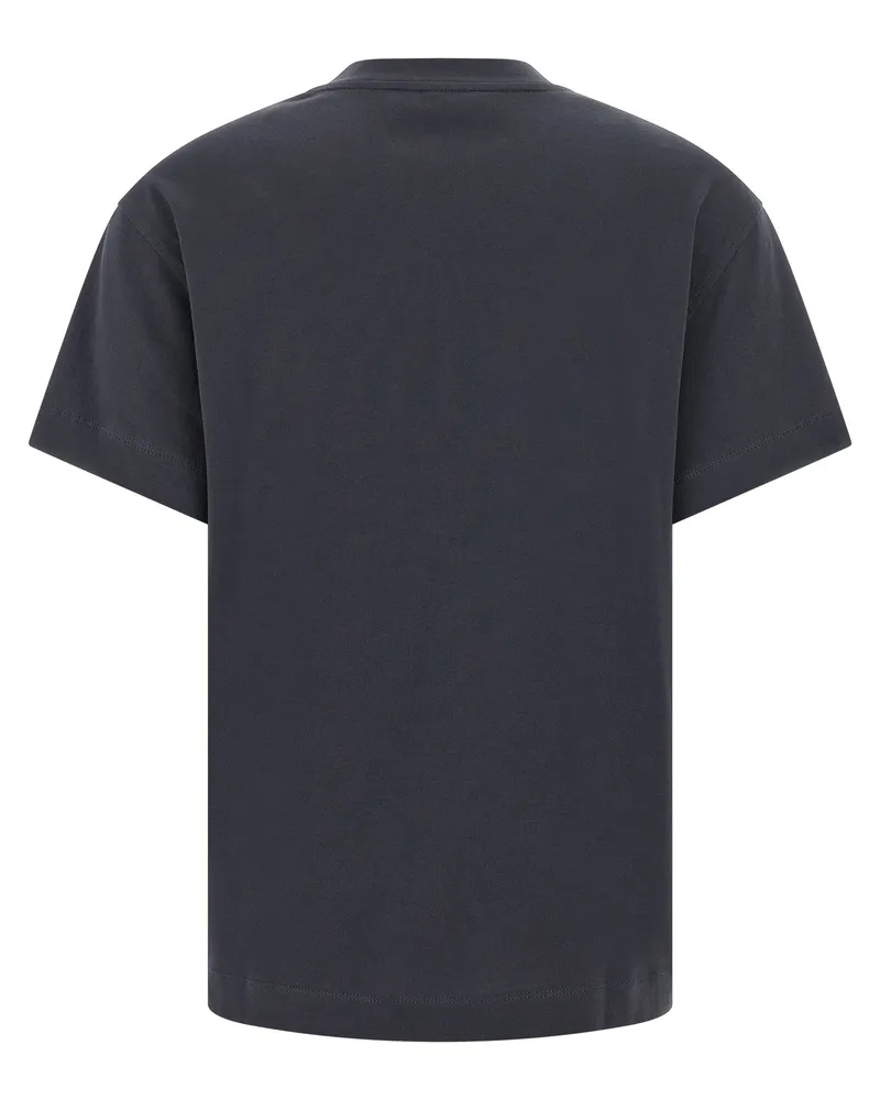Brunello Cucinelli Women's Blue Cotton T-Shirt Navy