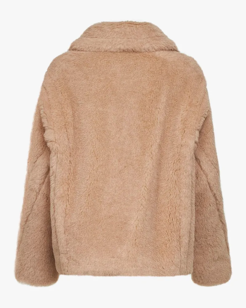 Max Mara Alpaca and Wool Teddy Coat — Beige Beige