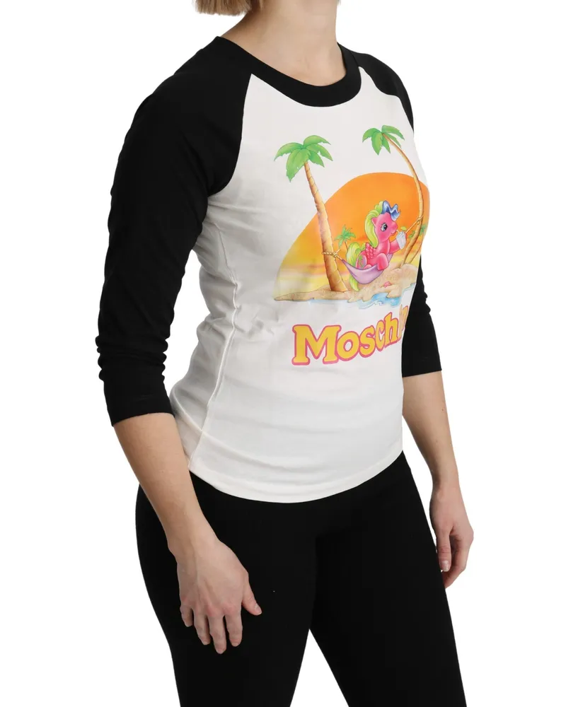 Moschino Women White Cotton T-Shirt My Little Pony Top Tshirt White