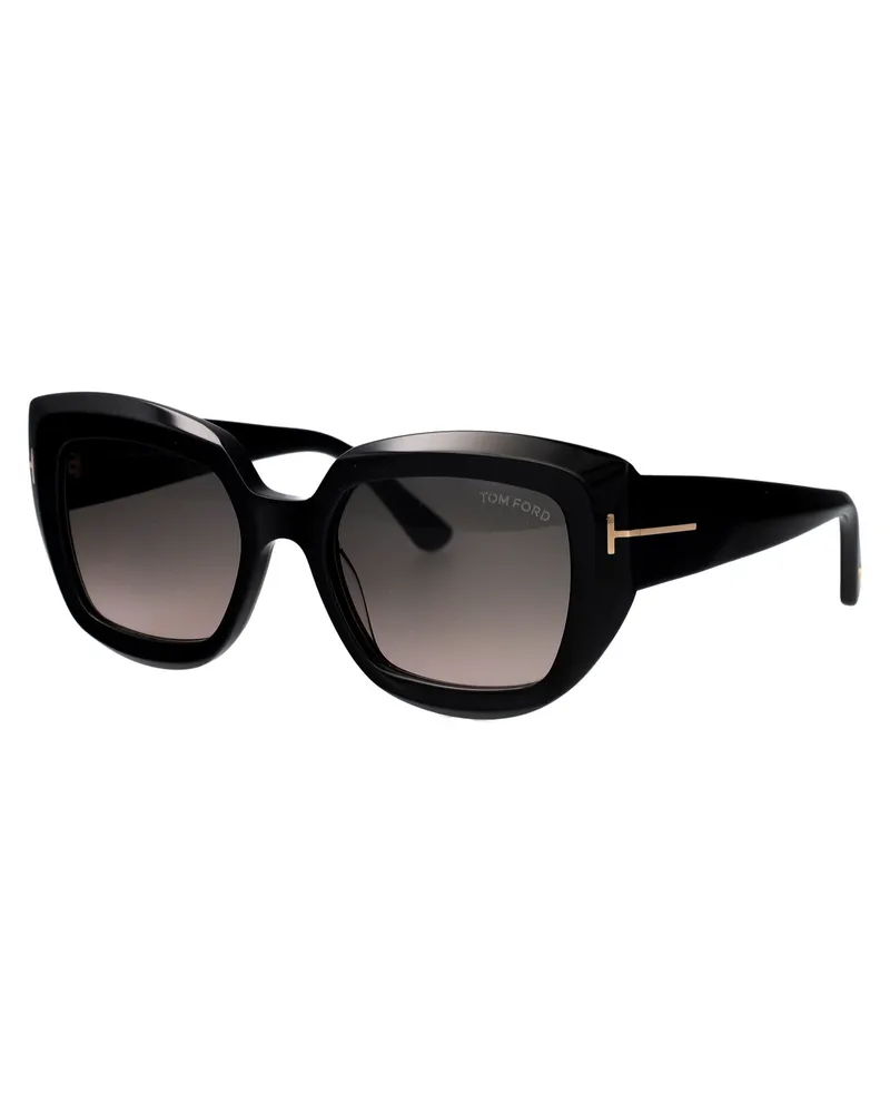 Tom Ford Women's Sunglasses Saltzman Black Acetate Black
