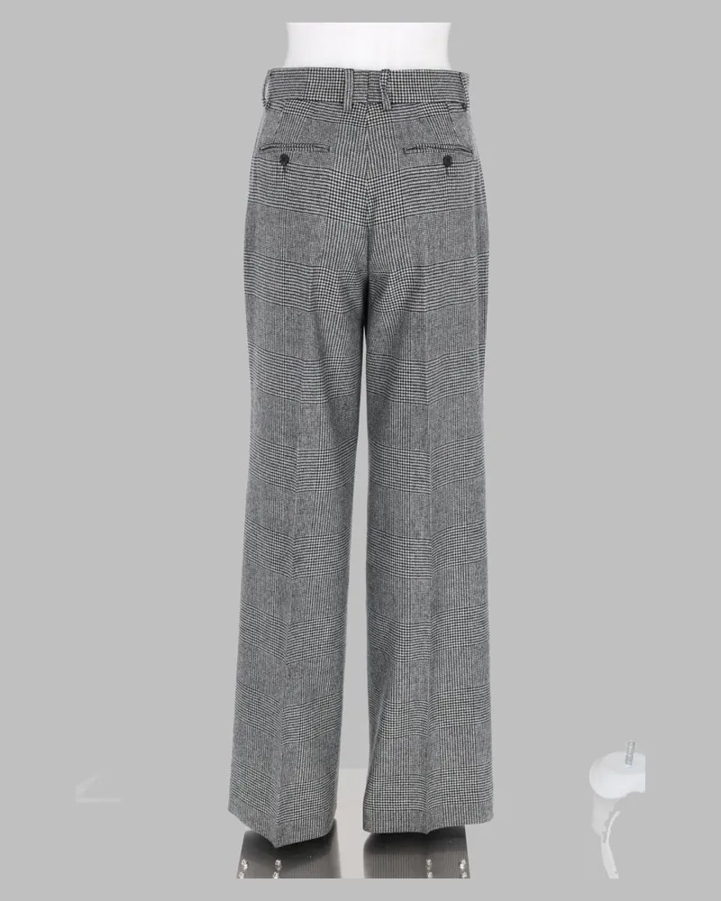Dolce & Gabbana Flannel Virgin Wool Trousers — Gray Gray