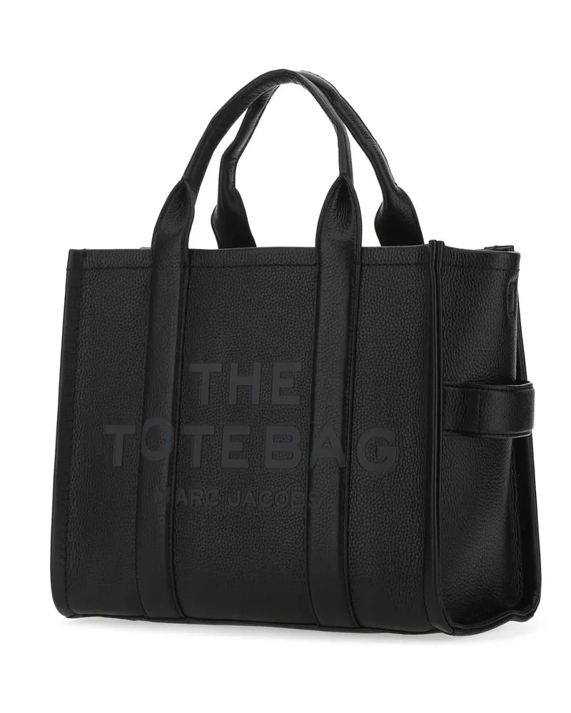 Marc Jacobs Women's Black Leather Medium The Tote Bag Handbag 001 Cow Borse A Mano Black