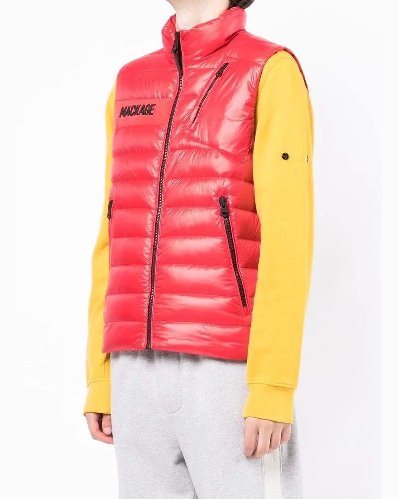 Mackage Men's Hardy Down Vest Jacket Red Clothing > Coats Red
