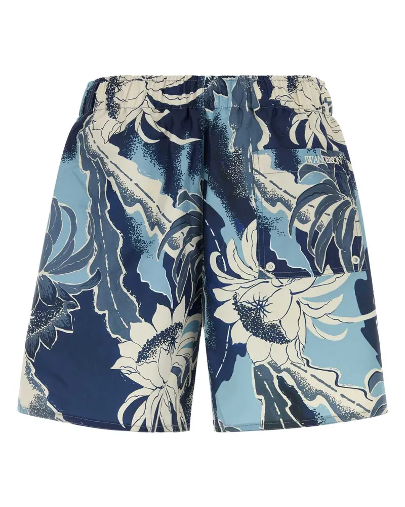 J.W.Anderson Hawaiian Print Swim Shorts — Blue Blue