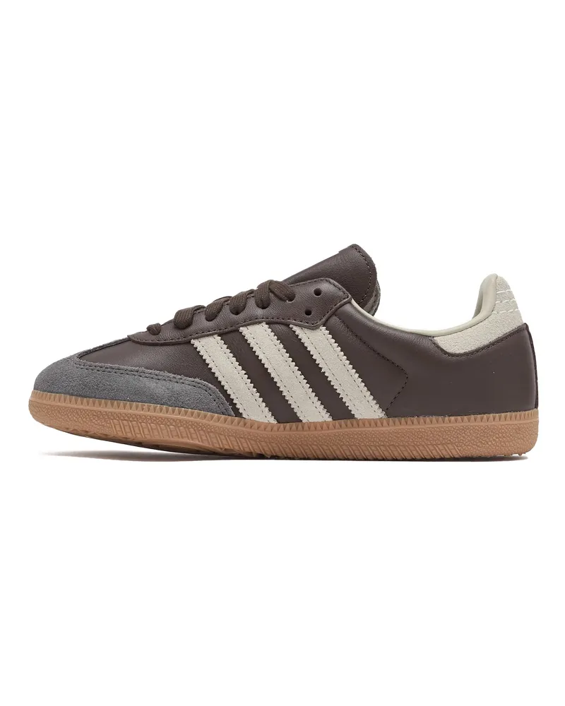 adidas Unisex Leather Trainers Samba Og Brown-Gold Brown-Putgre-Goldmt Brown/putgre/goldmt Sneaker Brown