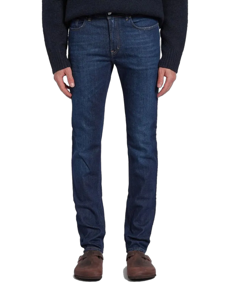 Acne Studios Men's Blue Cotton Slim Fit Jeans Clothing Blue