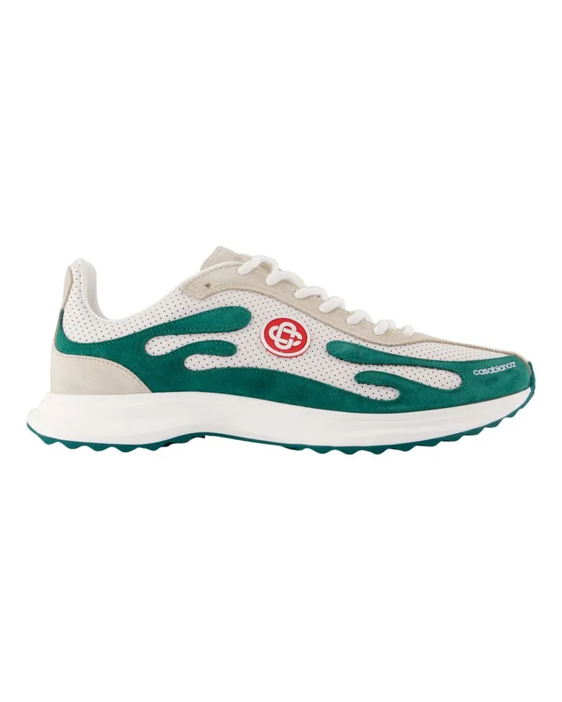 Casablanca Paris Men's Stade Sneaker Green Synthetic Green