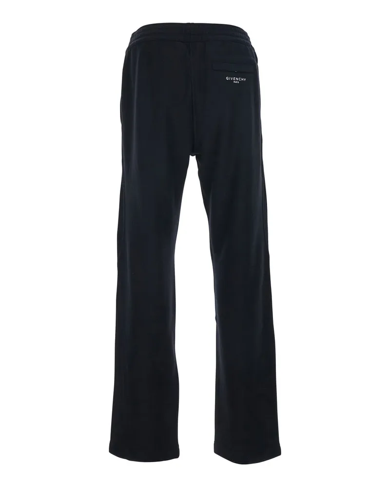 Givenchy Men's Trousers Cotton Black Elastic Waist Black