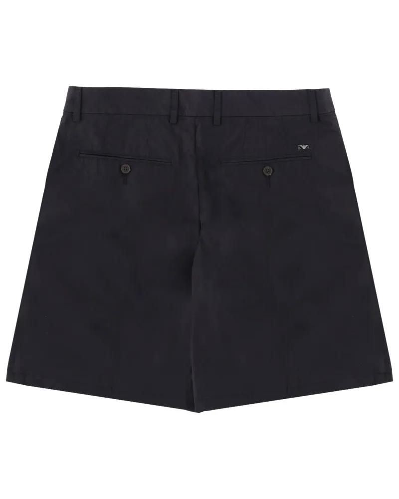 Emporio Armani Cotton Bermudas — Blue Blue