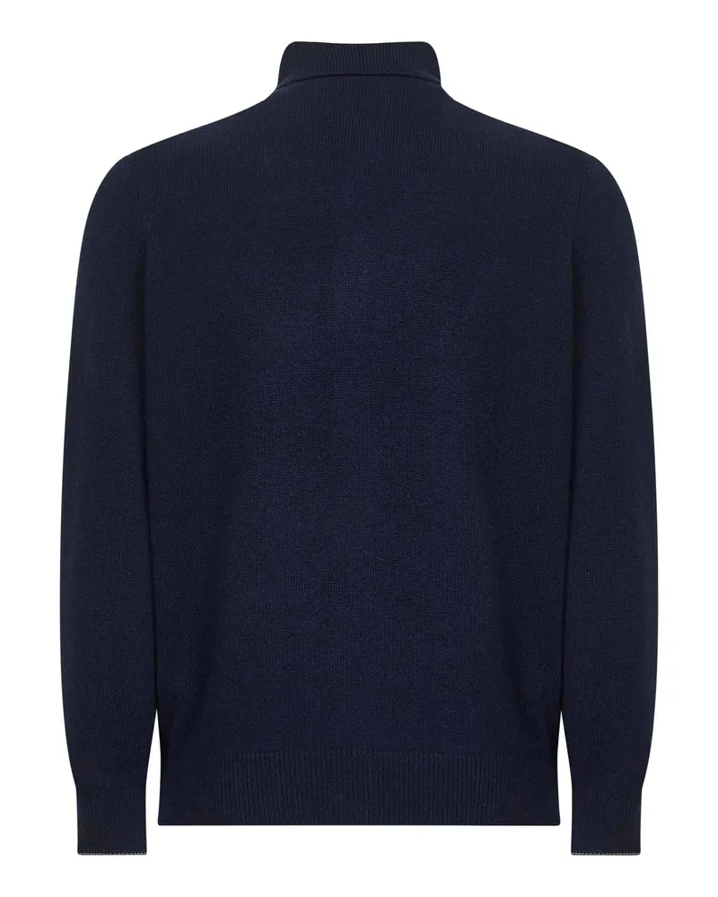 Brunello Cucinelli Men's Cardigan Cashmere Blue Cardigans Sweater Blue