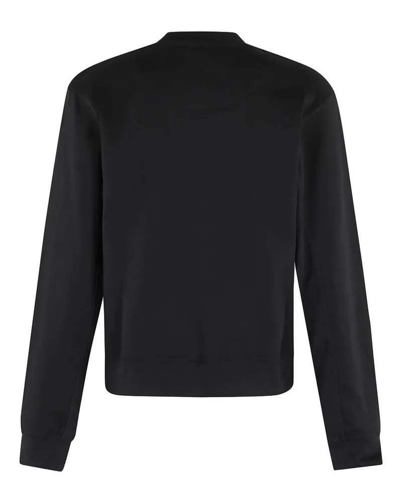adidas Logo-Print Cotton Sweatshirt — Black Black