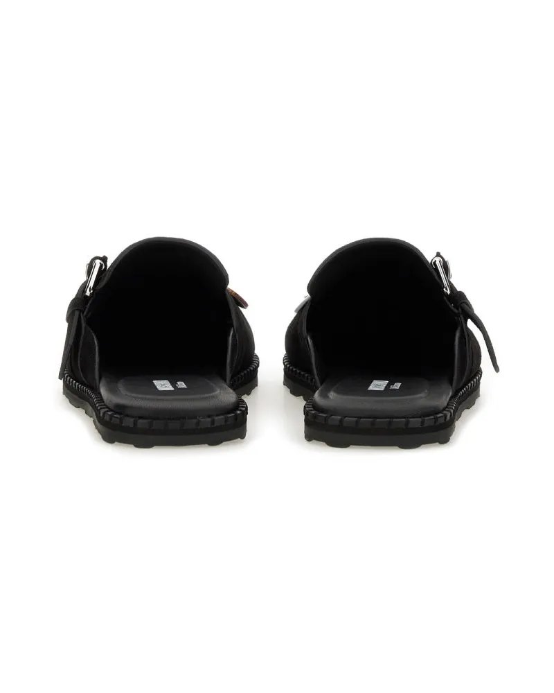 Moschino Leather Sandal — Black Black