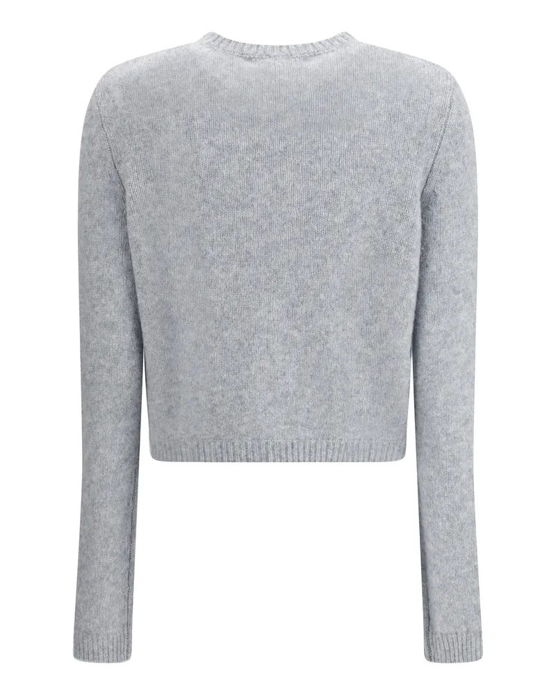 Lisa Yang Women's Cardigan Felicia Cashmere Cloudy (capra Hircus) Sweater Gray